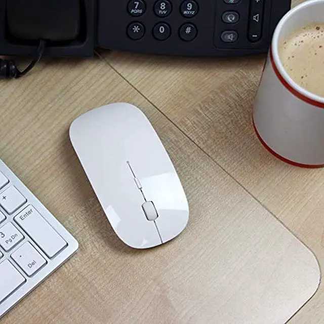 Alt view image 3 of 6 - Desktex Polycarbonate Anti-Slip Desk Mat, 17 x 22, Clear