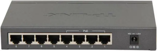 Alt view image 6 of 14 - TP Link 8-Port Gigabit Desktop Switch with 4-Port PoE - TL-SG1008P