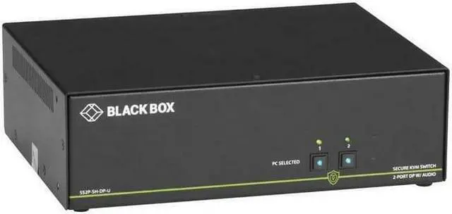 Alt view image 8 of 12 - BLACK BOX SS2P-SH-DP-U SECURE KVM SWITCH, NIAP 3.0 CERTIFIED - 2-PORT, SINGLE-MONITOR, DISPLAYPORT 4K30