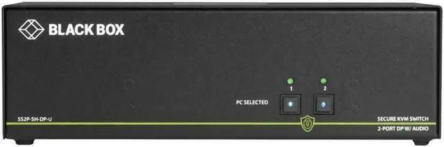 Alt view image 5 of 12 - BLACK BOX SS2P-SH-DP-U SECURE KVM SWITCH, NIAP 3.0 CERTIFIED - 2-PORT, SINGLE-MONITOR, DISPLAYPORT 4K30