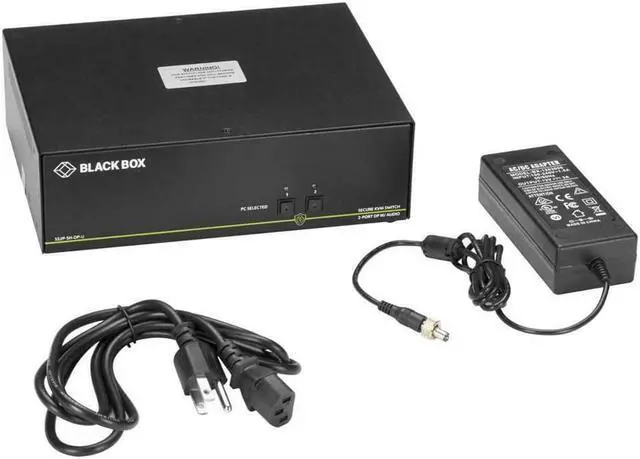 Alt view image 4 of 12 - BLACK BOX SS2P-SH-DP-U SECURE KVM SWITCH, NIAP 3.0 CERTIFIED - 2-PORT, SINGLE-MONITOR, DISPLAYPORT 4K30