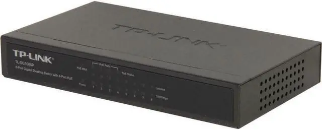 Alt view image 3 of 14 - TP Link 8-Port Gigabit Desktop Switch with 4-Port PoE - TL-SG1008P