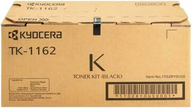 Alt view image 3 of 11 - Black Toner Cartridge for Kyocera TK-1162 ECOSYS P2040dw, Genuine Kyocera Brand