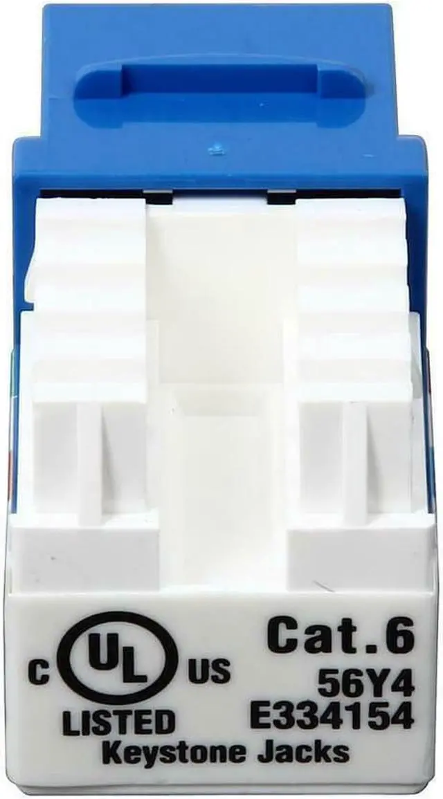 Alt view image 4 of 15 - TRIPP LITE N238-001-BL BLUE CAT6/CAT5E RJ45 110 PUNCH DOWN KEYSTONE JACK