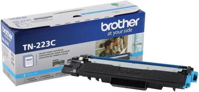 Alt view image 5 of 20 - Brother International - TN223C - Brother Genuine TN-223C Standard Yield Cyan Toner Cartridge - Laser - Standard Yield -
