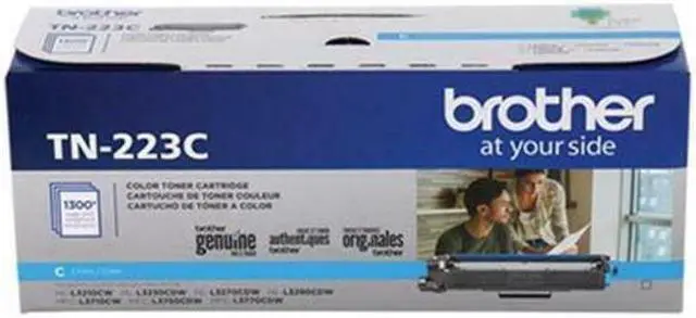 Alt view image 6 of 20 - Brother International - TN223C - Brother Genuine TN-223C Standard Yield Cyan Toner Cartridge - Laser - Standard Yield -