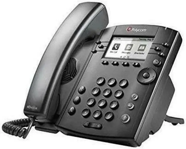 Alt view image 2 of 9 - Polycom VVX 301 (2200-48350-019) Skype for Business Media Phones, PoE