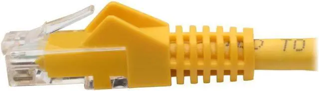 Alt view image 8 of 20 - Tripp Lite N201-06N-YW Premium Cat6 Gigabit Snagless Molded Utp Patch Cable, 24 Awg, 550 Mhz/1 Gbps (Rj45 M/M) , Yellow, 6 In. - Patch Cable - Rj-45 (M) To Rj-45 (M) - 5.9 In - Utp - Cat 6 - Ieee 802