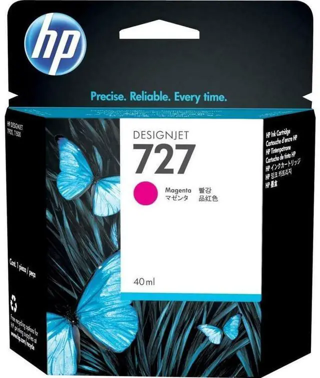 Alt view image 7 of 20 - HP 727 300-ml Magenta DesignJet Ink Cartridge, F9J77A