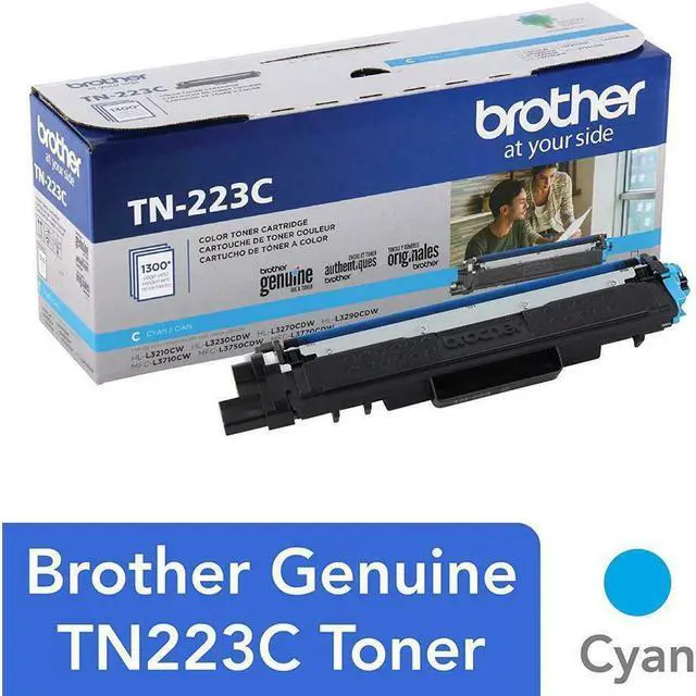 Alt view image 8 of 20 - Brother International - TN223C - Brother Genuine TN-223C Standard Yield Cyan Toner Cartridge - Laser - Standard Yield -