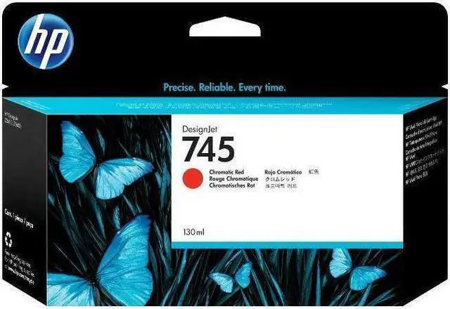 Alt view image 8 of 11 - HP 745 130-ml DesignJet Chromatic Red Ink Cartridge, F9K00A