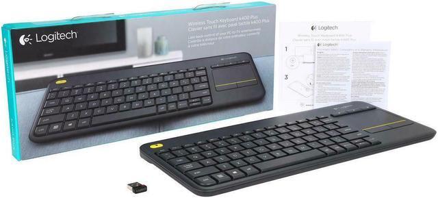 Alt view image 4 of 20 - Logitech K400 Plus Wireless Touch HTPC Keyboard for PC Connected TVs