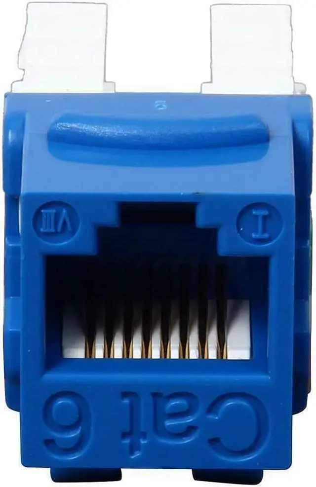 Alt view image 6 of 15 - TRIPP LITE N238-001-BL BLUE CAT6/CAT5E RJ45 110 PUNCH DOWN KEYSTONE JACK