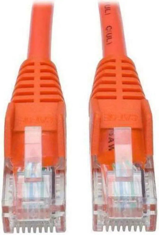 Alt view image 9 of 20 - Tripp Lite 5ft Cat5e 350 MHz Snagless Molded UTP Patch Cable (RJ45), Orange