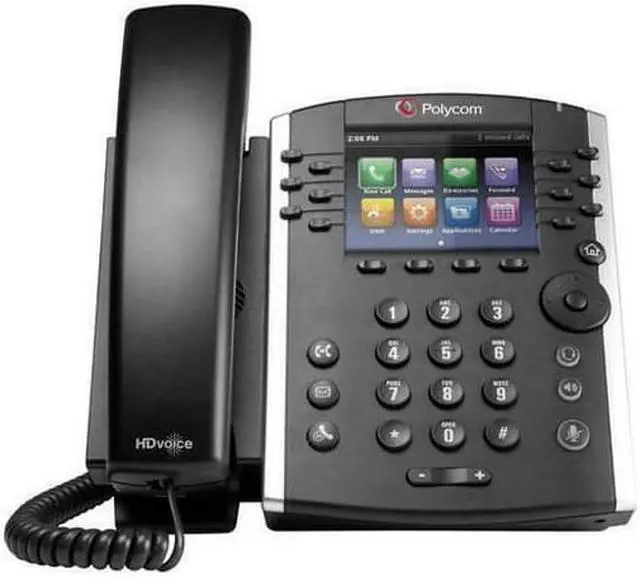 Alt view image 3 of 12 - Polycom VVX 411 IP Phone - Cable - Desktop