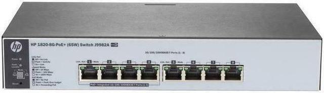 Alt view image 2 of 11 - HPE OfficeConnect 1820 8G PoE+ (65W) Switch (J9982A)