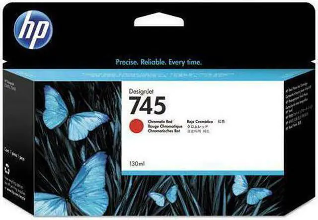 Alt view image 6 of 11 - HP 745 130-ml DesignJet Chromatic Red Ink Cartridge, F9K00A