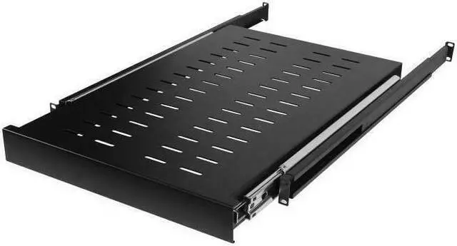 Alt view image 9 of 17 - CyberPower CRA50003 1U Sliding Carbon Rack Shelf