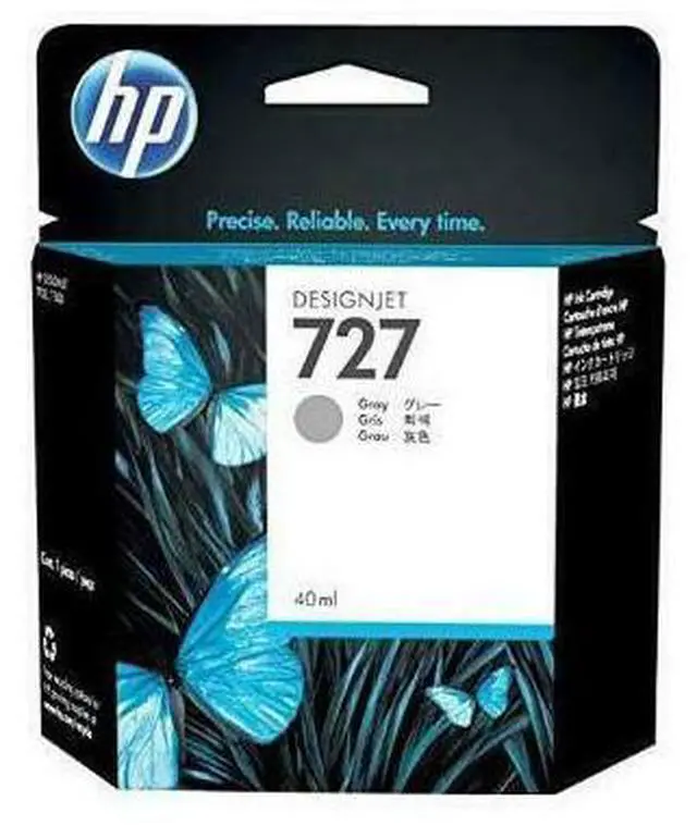 Alt view image 9 of 20 - HP 727 300-ml Gray DesignJet Ink Cartridge, F9J80A