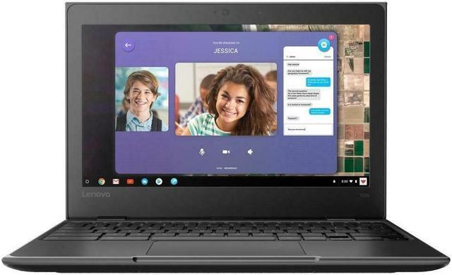 Alt view image 7 of 20 - Lenovo 100e Chromebook 2nd Gen 81QB0000US Chromebook MTK MT8173C (2.1 GHz) 4 GB Memory 32 GB eMMC 11.6" Chrome OS