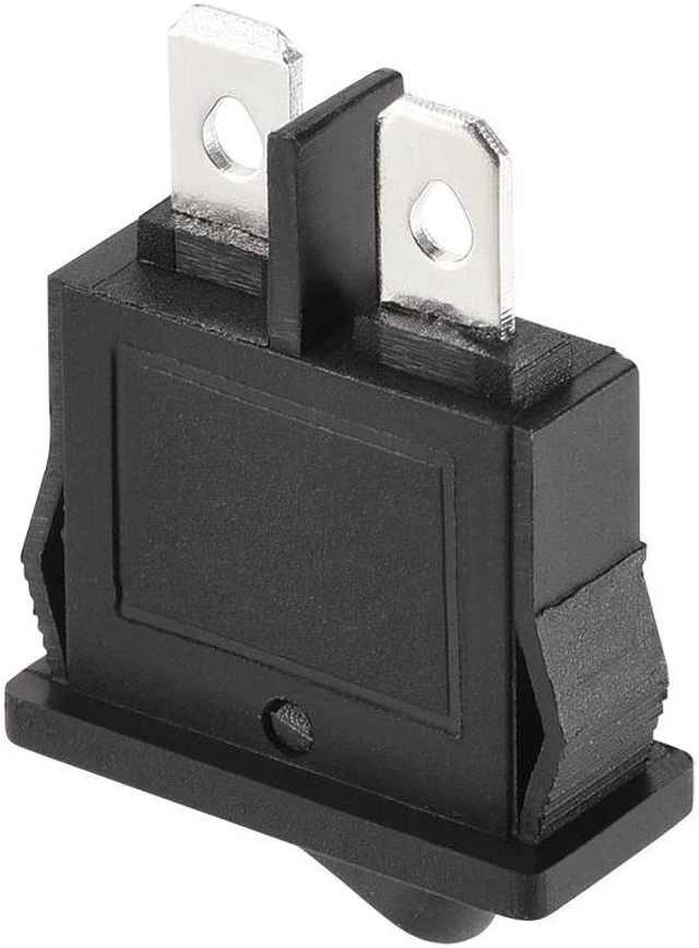 Alt view image 4 of 4 - Mini Boat Rocker Switch Black Toggle Switch for Boat Car Marine ON/OFF AC 250V/6A 125V/10A 2pcs