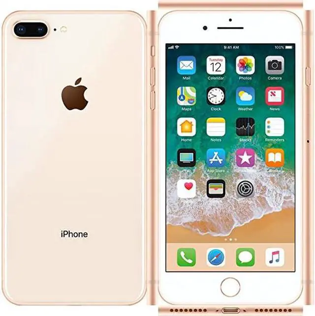 Alt view image 3 of 3 - Apple iPhone 8 Plus A1897 5.5" iOS GSM Unlocked 64GB Smartphone - Gold