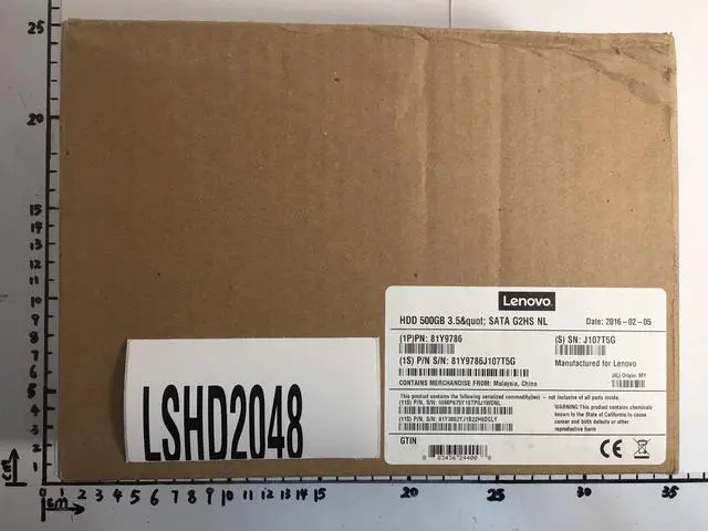 Alt view image 2 of 6 - Lenovo 3.5 Inch Internal Hard Drive 81Y9786 3.5 Inch Internal Hard Drive