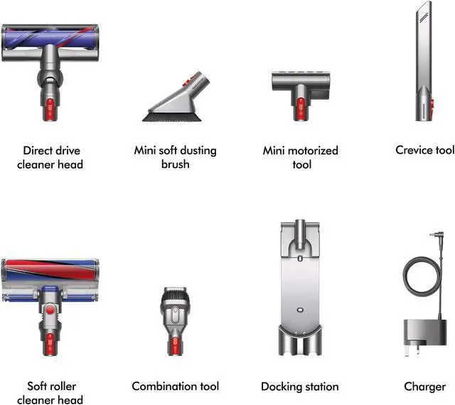 Alt view image 2 of 7 - Dyson V8 Absolute Cordless Vacuum | First Generation | Silver