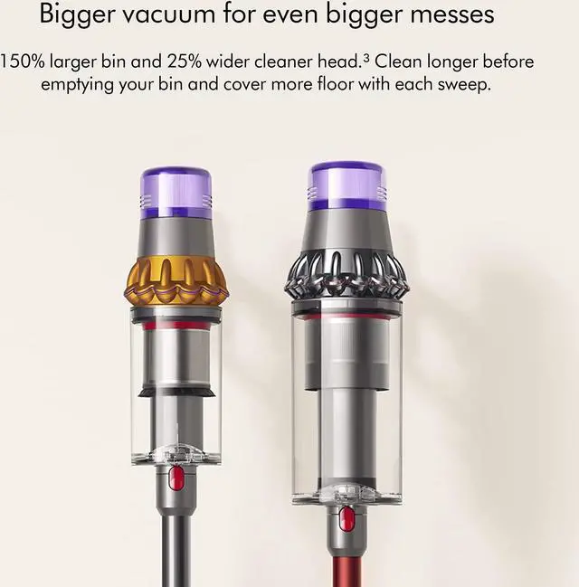 Alt view image 2 of 7 - Outsize Total Clean Cordless Vacuum Cleaner | Red