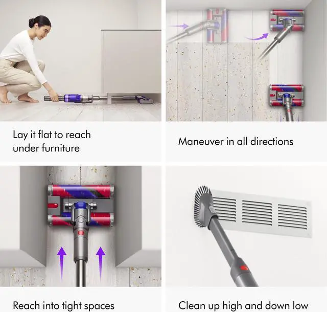 Alt view image 7 of 7 - Dyson Omni-Glide Cordless Vacuum | Purple