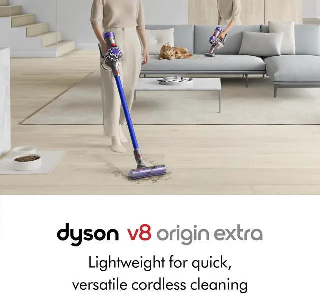 Alt view image 2 of 7 - Dyson V8 Origin Cordless Vacuum | Blue