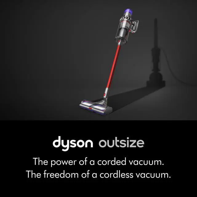 Alt view image 2 of 7 - Dyson Outsize Cordless Vacuum Cleaner | Nickel/Red