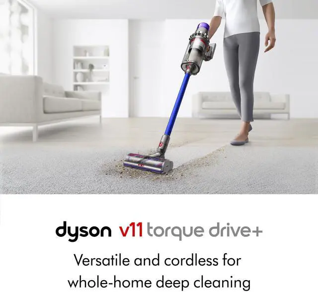 Alt view image 2 of 7 - Dyson V11 Torque Drive+ | Iron/Blue