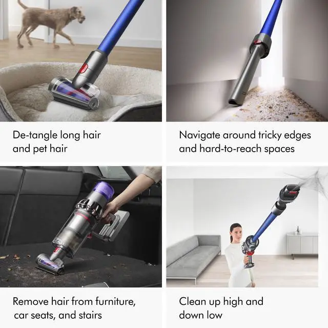 Alt view image 6 of 7 - Dyson V11 Torque Drive+ | Iron/Blue