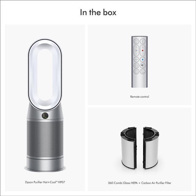 Alt view image 4 of 7 - Dyson Purifier Hot+Cool Fan HP07 | White/Silver