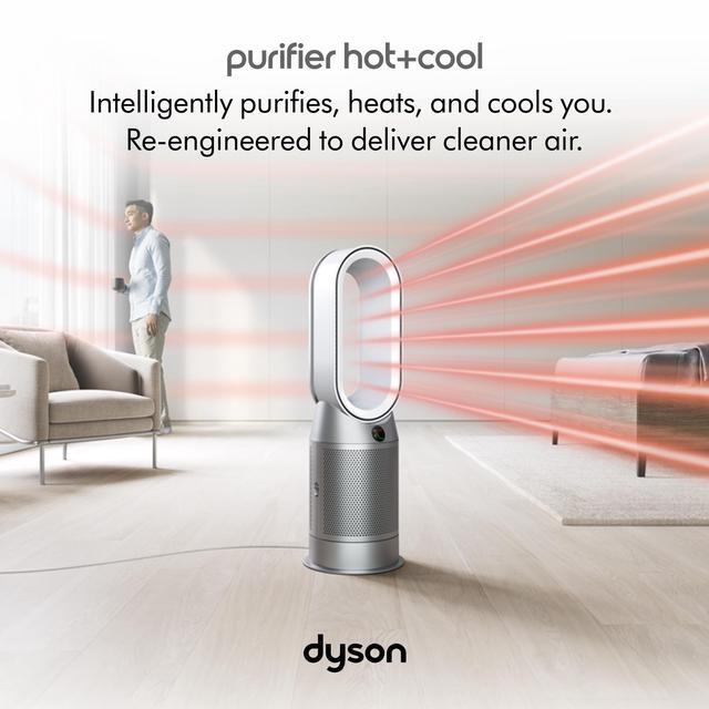 Alt view image 2 of 7 - Dyson Purifier Hot+Cool Fan HP07 | White/Silver