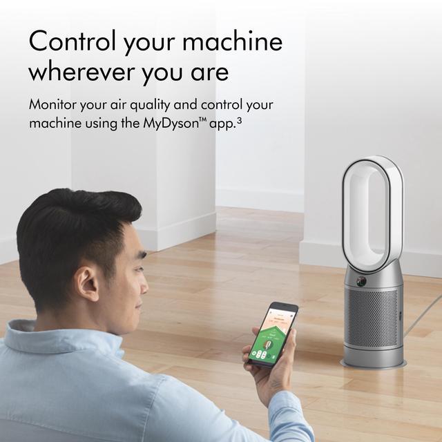 Alt view image 7 of 7 - Dyson Purifier Hot+Cool Fan HP07 | White/Silver