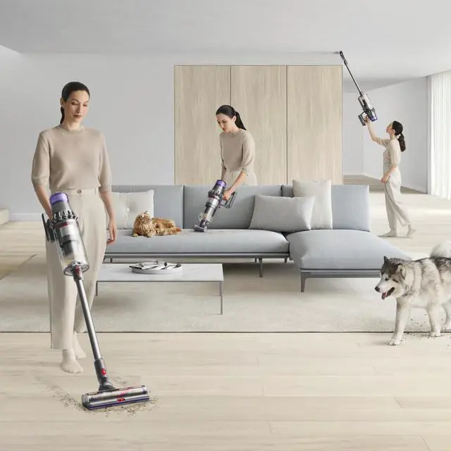 Alt view image 2 of 7 - Dyson Outsize Plus Extra Cordless Vacuum Cleaner | Nickel