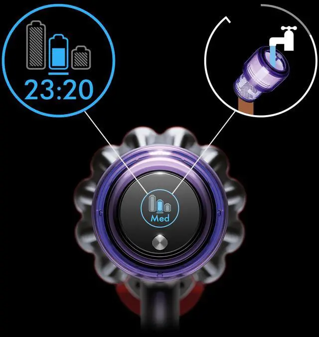 Alt view image 4 of 7 - Dyson Outsize Plus Extra Cordless Vacuum Cleaner | Nickel