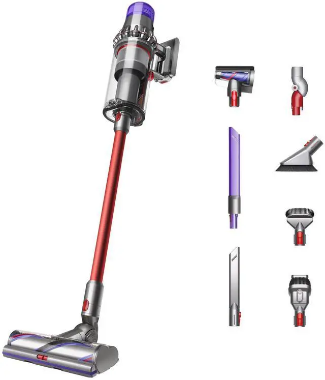 Main image of Dyson SV29 Outsize Total Clean Cordless Vacuum Cleaner | Nickel/Red
