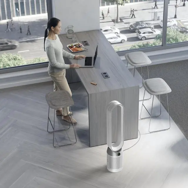 Alt view image 4 of 4 - Dyson Purifier Cool TP7C Purifying Tower Fan | White/Silver