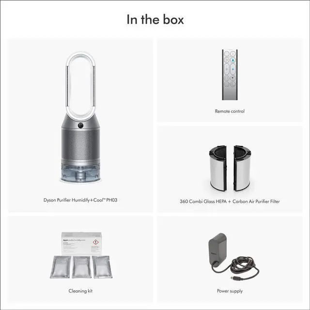 Alt view image 4 of 7 - Dyson Purifier Humidify+Cool PH03 | White/Silver