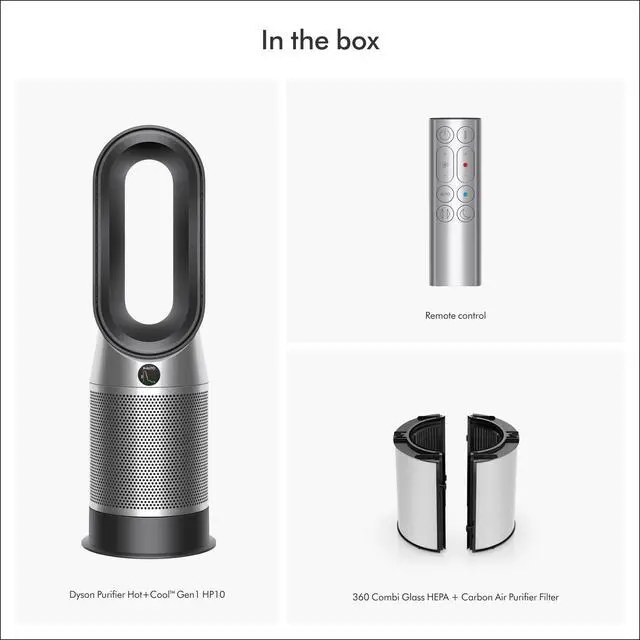 Alt view image 6 of 7 - Dyson Purifier Hot+Cool Gen1 HP10 | Black/Nickel