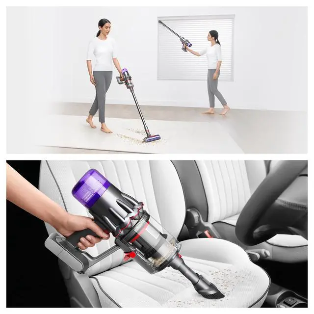 Alt view image 3 of 7 - Dyson V9 Motorbar Vacuum | Dark Nickel/Gloss Nickel