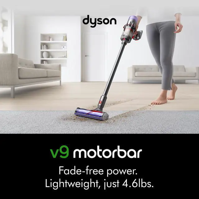 Alt view image 2 of 7 - Dyson V9 Motorbar Vacuum | Dark Nickel/Gloss Nickel