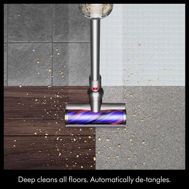 Alt view image 7 of 7 - Dyson V9 Motorbar Vacuum | Dark Nickel/Gloss Nickel