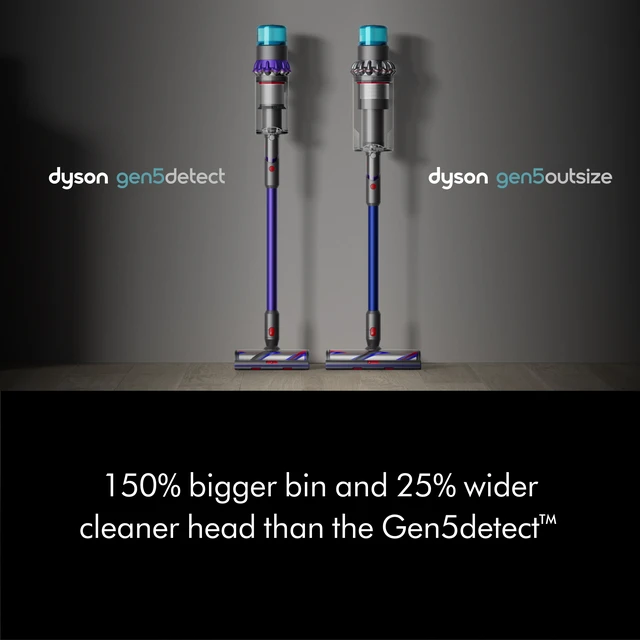 Alt view image 6 of 7 - Dyson Gen5outsize Cordless Vacuum | Nickel/Blue