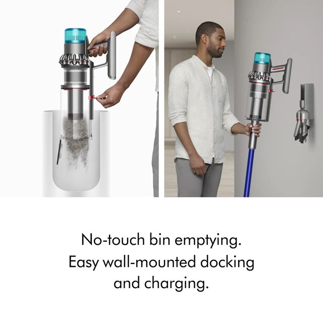 Alt view image 7 of 7 - Dyson Gen5outsize Cordless Vacuum | Nickel/Blue