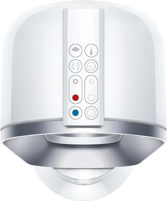 Alt view image 10 of 11 - Dyson AM09 Bladeless Fan Heater w/ Remote, White/Silver