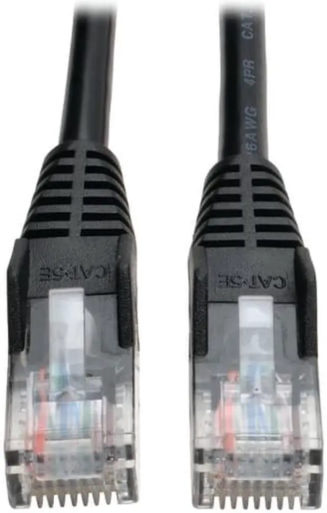 Alt view image 4 of 11 - TRIPP LITE N001-025-BK 25FT CAT5E / CAT5 SNAGLESS MOLDED PATCH CABLE RJ45 M/M BLACK 25FT